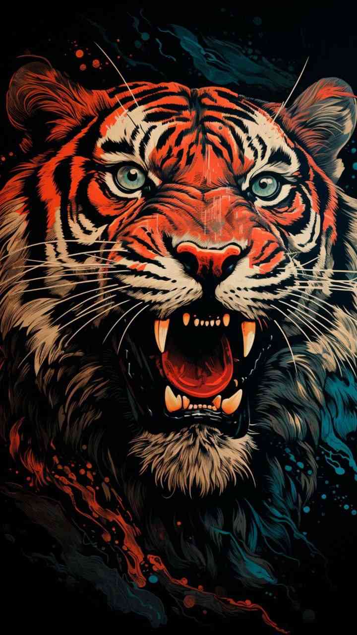 Tiger Art Wallpaper | MirrorLog